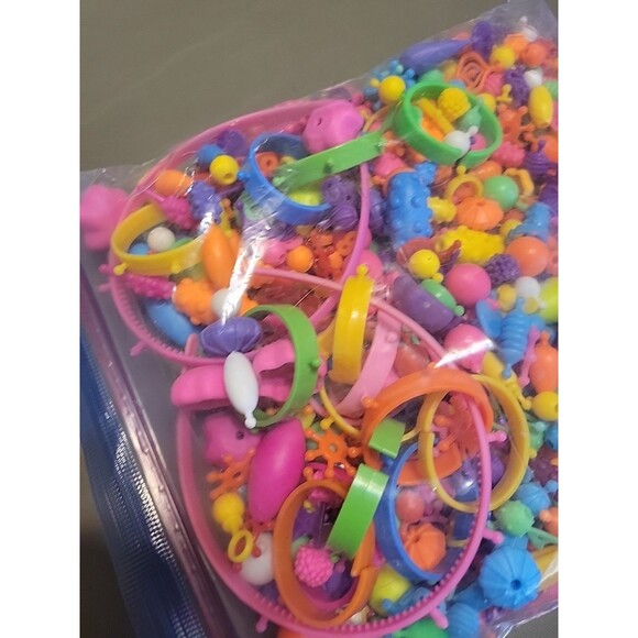 Huge Lot Pop Beads Snap Plastic Jewelry Making for Kids - Picture 3 of 14